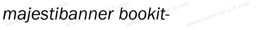 majestibanner bookit字体转换